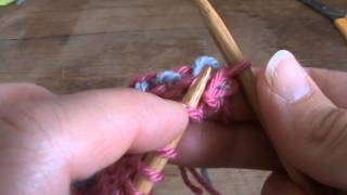 How to create a tuck fold in knitting (pick up stitches from a previous row)