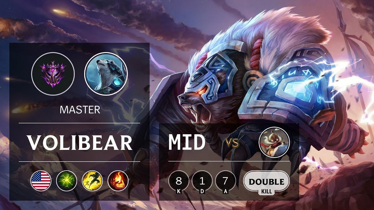 Volibear Mid vs Corki - NA Master Patch 9.13