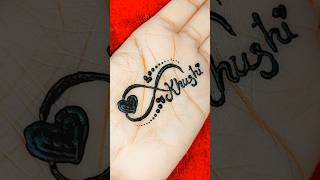 Khushi Name Mehndi Design, Name Mehndi Tattoo, Mehndi Tattoo Design