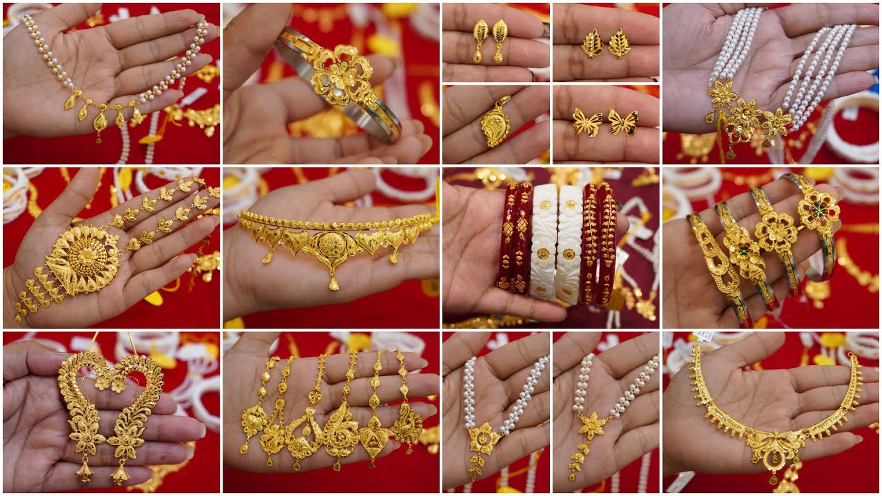 Matro 1 Gram Theke 🔥 Biyer Necklace/Rings/Choker/Earring/Bangle/Sakha ...