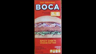 The Original Boca Spicy Chik'n Veggie Patties Review