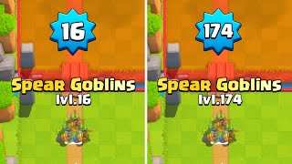 SPEAR GOBLINS: LVL 16 vs LVL 174 IN CLASH ROYALE