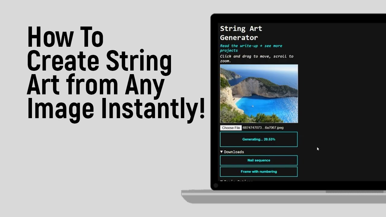 How to Create String Art from Any Image Instantly [easy]