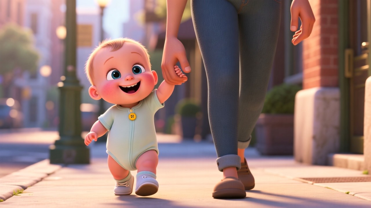 Quiet Evening Walk 🌙🚶‍♀️ | Relaxing Song for Kids | Preschool Educational Video