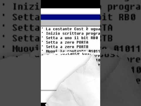 Progetto # A - Realizzazione e compilazione del source per il PIC  prima parte