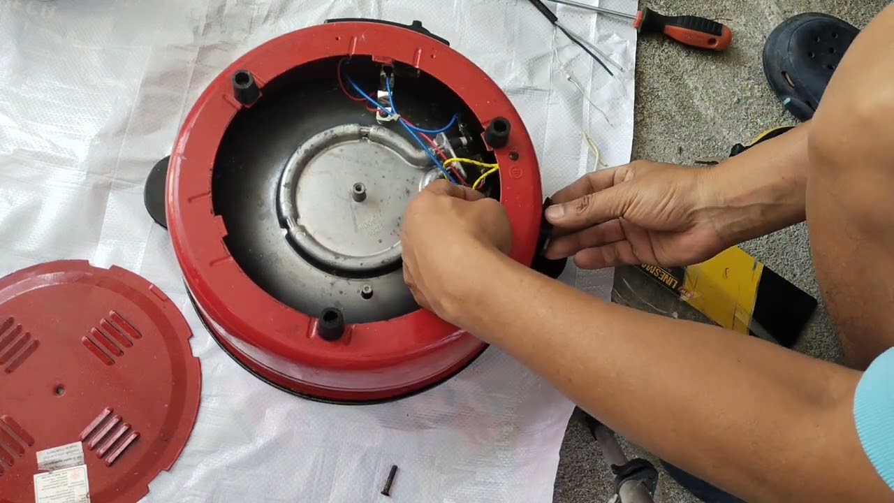 กระทะไฟฟ้าไฟไม่เข้า# ไม่ร้อน# แก้ไขง่ายๆ@ ใช้สายไฟแทนเทอร์โมฟิวส์