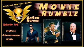 Movie Rumble - Sylvester Stallone - Arnold Schwarzenegger - Bruce Willis. Icon Movie Showdown