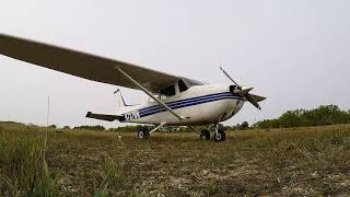 Gravel Strip Landing, Cessna 172, Garrison Dam Airport, North Dakota