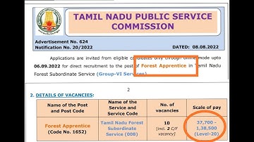 Tnpsc forest apprentice notification || #Tnpsc new notification || Tn technical exams