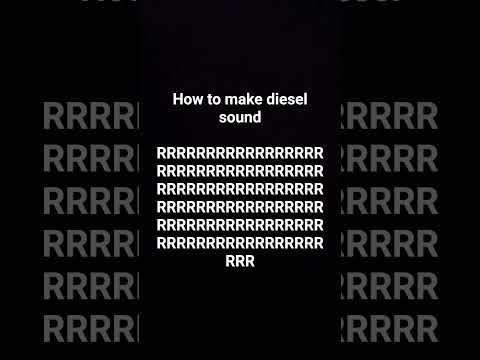 Diesel sound tutorial