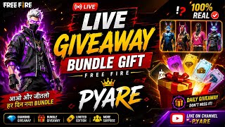 BUNDLE GIFT 🎁  FREE FIRE LIVE GIVEAWAY🎁#freefire #gift #diamonds #giveaway #bundle #live #freefire screenshot 5