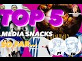 Top 5 media snacks  with  cohost artist  ed audio only