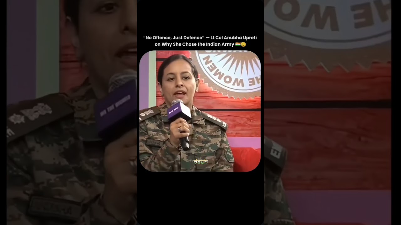 Lt col anubha upreti 🔥💂🏻#indianarmy #womenempowerment #women #proudtobeindian #interview #army