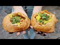 Bhel Loaded Kachori Chaat ! Super Crisp Kachori Making | Indian Street Food