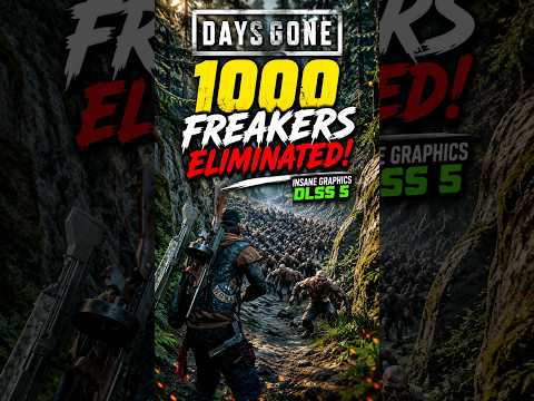 1000 Freakers Eliminated! INSANE DLSS 5 Graphics 🔥 #DaysGone #dlls5 #shorts horts #Freakers #viral