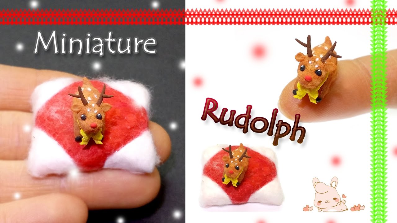 [Miniature Rudolph] 미니어쳐 아기 루돌프 만들기 - YouTube