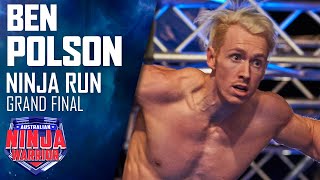 Ben Polson pushes hard during his Grand Finals Stage 1 run  | Australian Ninja Warrior 2020