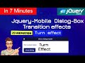 coding Jquery mobile animated turn transition dialog |turn transition dialog|turn|Jquery mobile