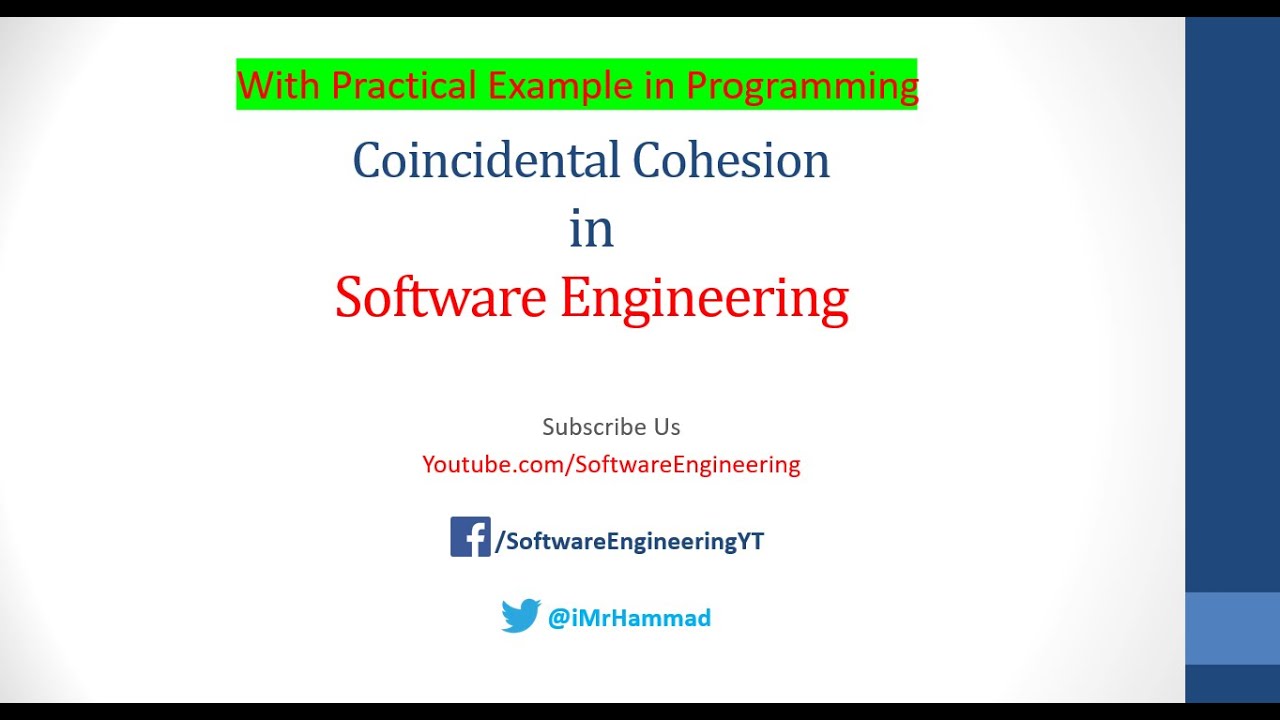 Types Of Cohesion Coincidental Cohesion In Software Engineering Hindi Urdu YouTube
