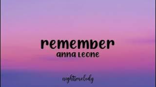 Anna Leone - Remember (Lyrics)