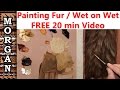 Fur painting tutorial wet on wet, Alla prima,  Jason Morgan Art