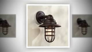 Marlowe 13 1/4" High Bronze Hooded Cage Outdoor Wall Light