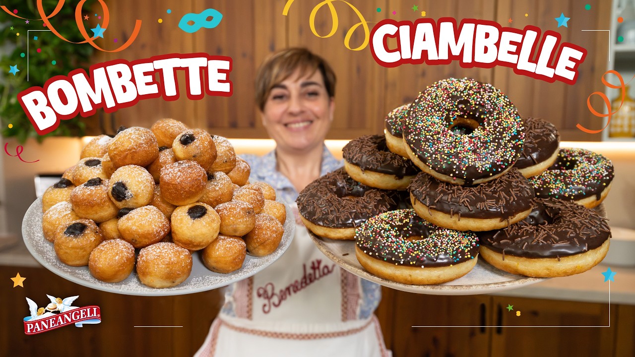 CIAMBELLE E BOMBETTE DI CARNEVALE Ricetta Facile - Fatto in Casa da Benedetta