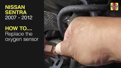 How to replace the oxygen sensor on a Nissan Sentra 2007 to 2012
