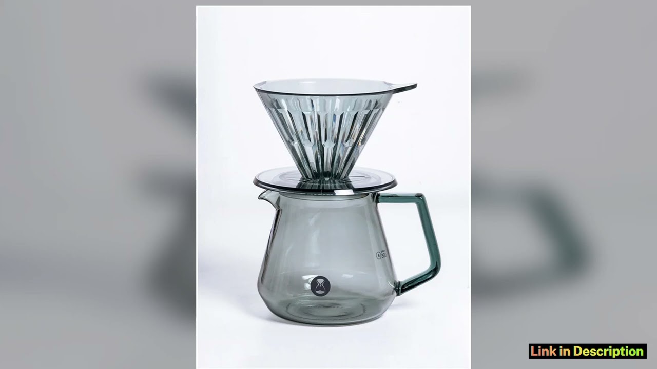 Timemore ice pupil hand filter cup sharing pot household coffee pot coffee appliance set dark black