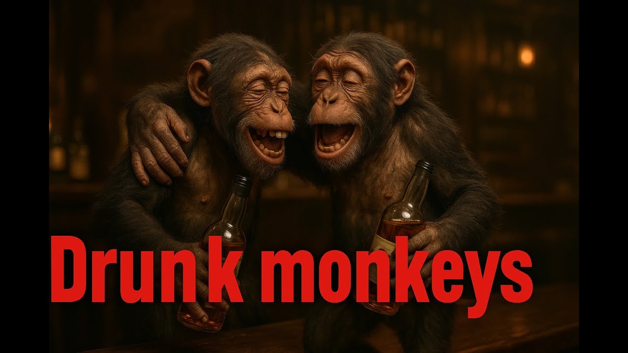 😂 “Drunk Monkeys Gone WILD in the Bar 🍺🐒😂 | Funniest Video 2025 | 