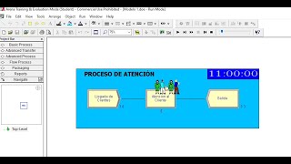 Simulación en Arena: Una cola/Un Servidor (Ejemplo 1)