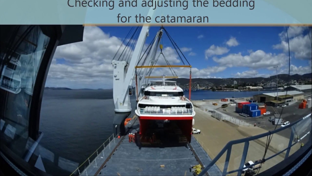 beach loading catamaran