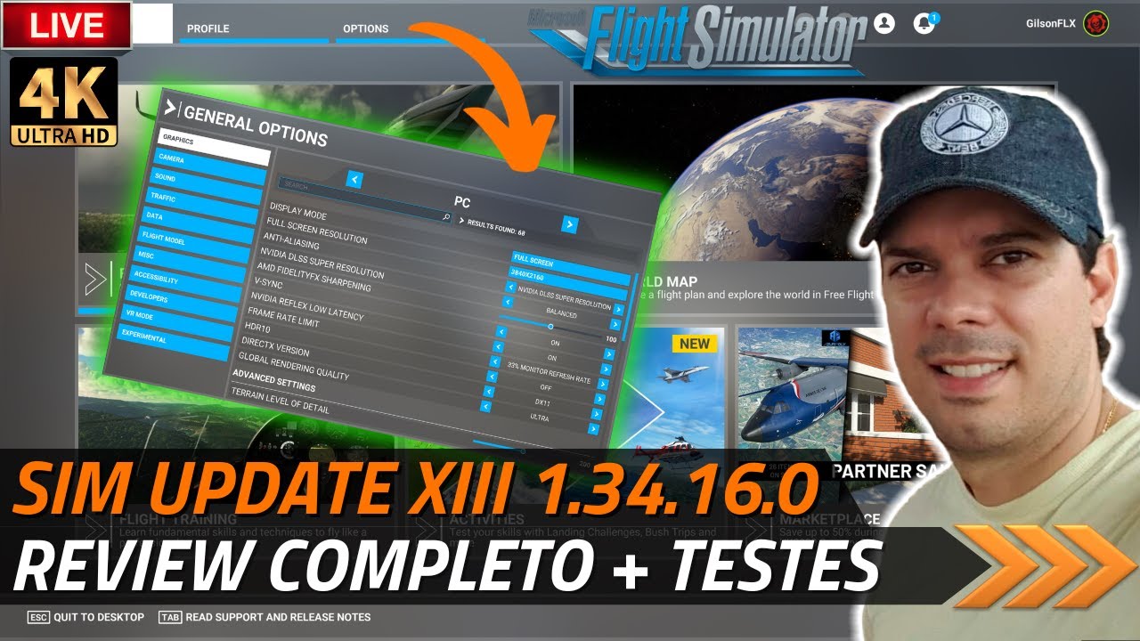 🔴 MSFS [4K] - SIM UPDATE XIII (1.34.16.0) - REVIEW COMPLETO - YouTube