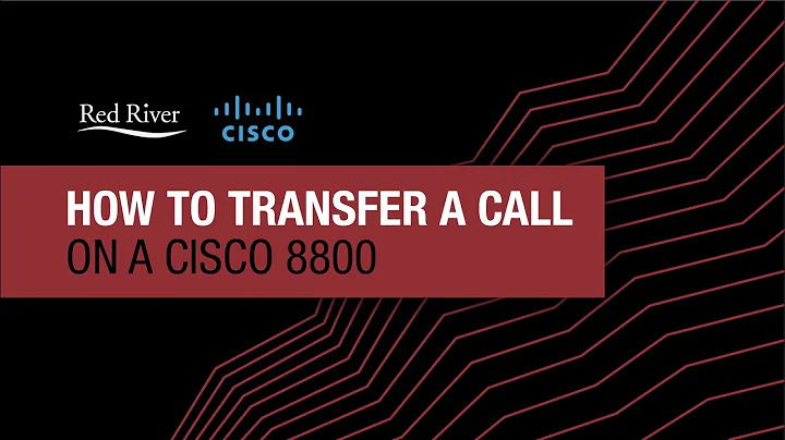 How To Transfer a Call on a Cisco 8800