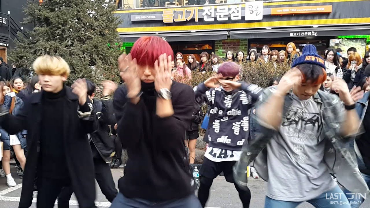 160130 디오비 dob 박진 SEVENTEEN 만세 홍대 버스킹