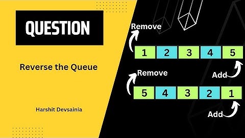Reverse the Queue | Queue | DSA | @harshitdevsainia
