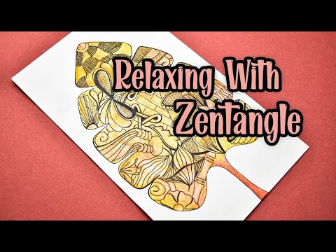 Relaxing With Zentangle || Part 5 || How To Draw Zentangle !? - YouTube