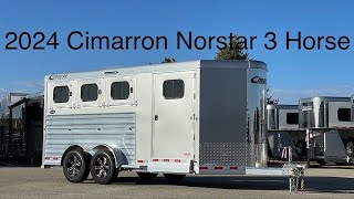 2024 Cimarron Norstar 3 Horse Bumper Pull