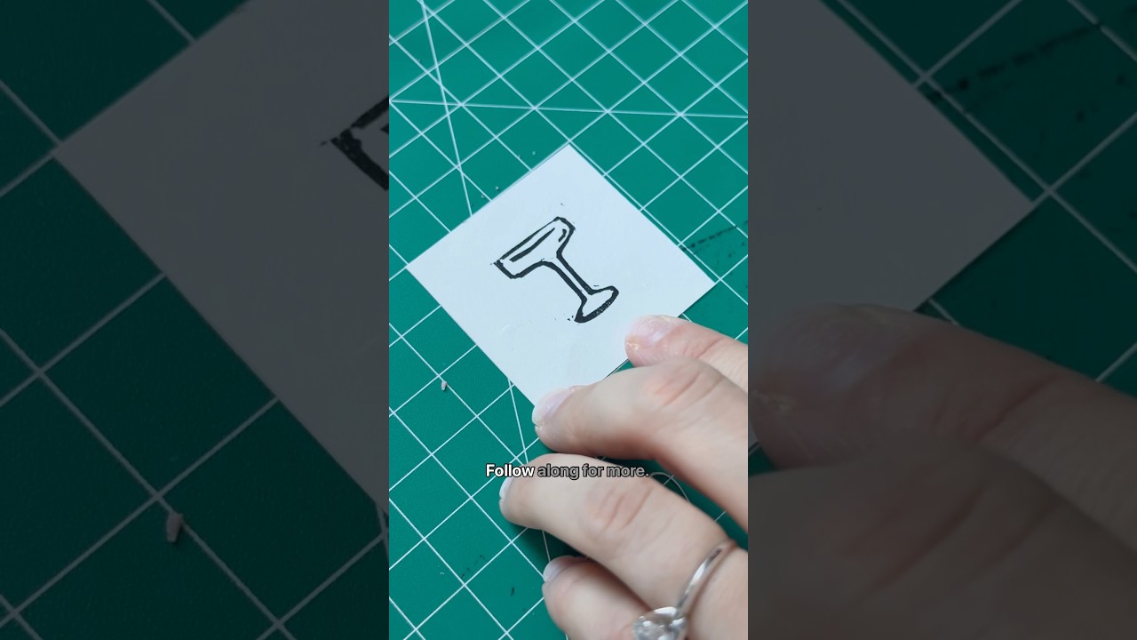 Drinking glass stamp 🥂 