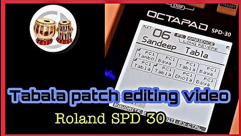 Rolland spd 30 II Tabala patch editing video II sandeep gella II