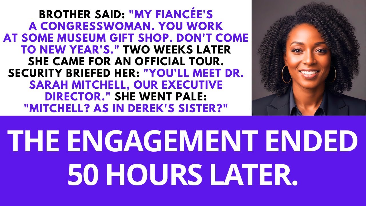My Brother Uninvited Me For His Congresswoman Fiancée - Then She Toured The Smithsonian I Run...