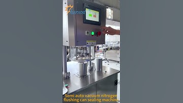 Semi Automatic Vacuum Nitrogen Flushing Can Sealing Machine, Can Seamer Machine with vacuum nitrogen