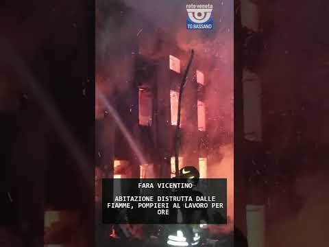 Video ABITAZIONE DISTRUTTA DALLE FIAMME, POMPIERI AL LAVORO PER ORE | 20/01/2026