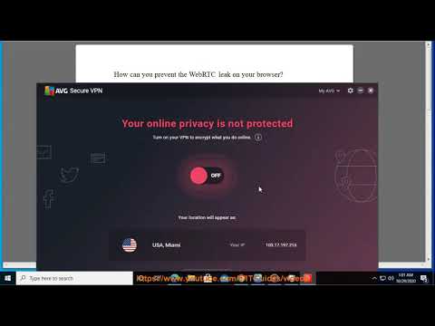 AVG Secure VPN: Prevent WebRTC leak on Browser