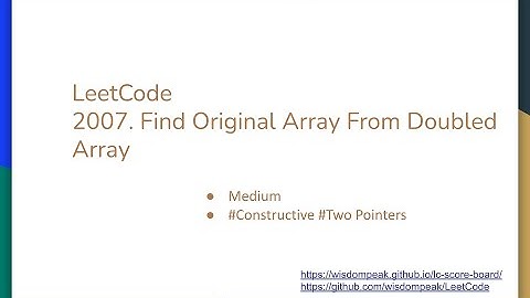 【每日一题】LeetCode 2007. Find Original Array From Doubled Array