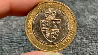 2013 United Kingdom £2 Coin: Golden Guinea Anniversary • Values, Info, Mintage, History, and More
