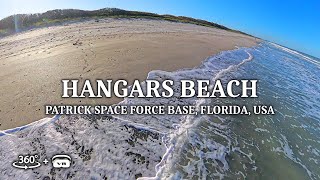 Explore a 360° immersive VR experience of Hangars Beach in Patrick Space Force Base, Florida, USA!