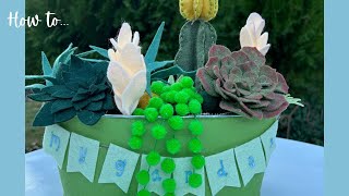 Felt Succulent Garden Making