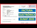 Cómo emitir una Factura Electrónica 2020 - Sunat