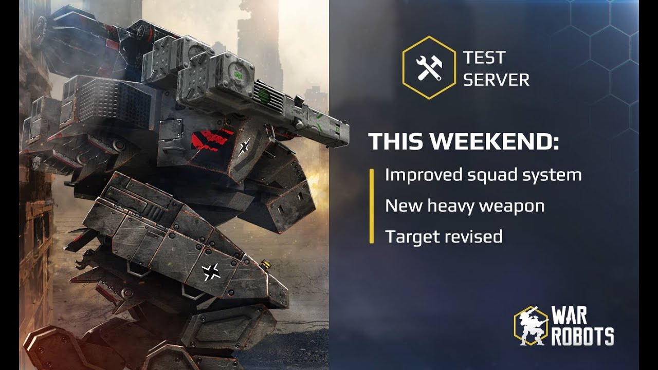War Robots. [Test Server] Patch 2.0.0.1 New squad system!